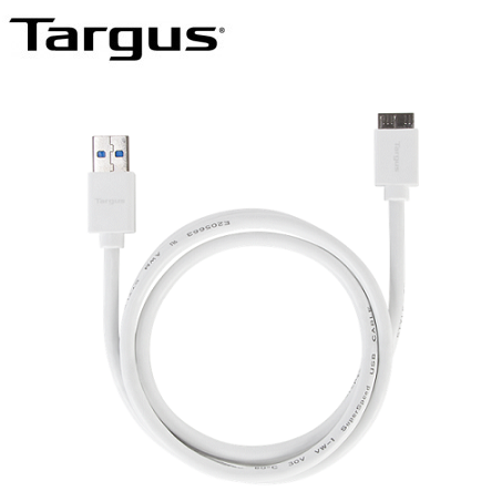 CABLE TARGUS MICRO USB P/SMARTPHONE 3.0 TIPO B-A 1M WHITE (PN ACC98301BT)